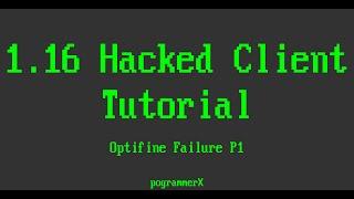 Optifine Mistake P1 | Minecraft 1.16 Hacked Client Tutorial