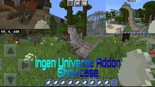 MCPE-MCBE Ingen Universe Dinosaur Addon Showcase (Part 1)