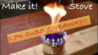 Make it!  Coke-Can Alcohol Stove and Subs GIVEAWAY!!!  Entries now closed