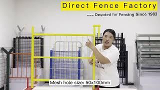 Factory Direct Wholesale Protective Outdoor Construction Steel Fence for Sale, Factory Direct Wholes