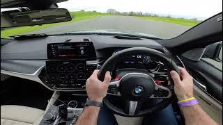 BMW 540i  xdrive Mondello park trackday POV drive