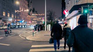 Vienna Night Walk in the 3rd District of Vienna Landstrasse  | 4K HDR