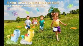 Flying Disc Launcher Toy for Kids