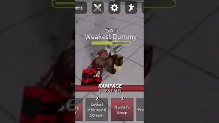 One shot here hunter combo #roblox #strongestbattlegrounds