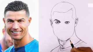 How To Draw Cristiano Ronaldo || Realistic Face Portrait || Ronaldo Drawing