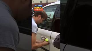 Вскрыл машину теннисным мячом?! #разрушителимифов #разрушителилегенд #эксперименты