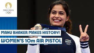 Manu Bhaker wins India's first medal  | Women’s 10m Air Pistol Shooting | Paris 2024 Highlights