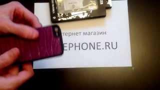 Задняя накладка VCOER MONSTER  для iPhone 5 крокодил (фиолетовый/purple)