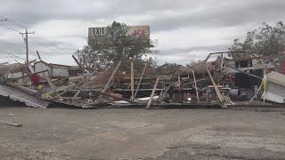 High winds wreck Bell County Flea Market in Belton