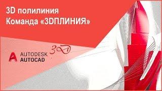 [Уроки AutoCAD 3D] 3D полилиния в Автокад, команда "3DПЛИНИЯ"