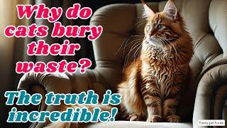 Why do cats bury their waste? The truth is incredible! #cat