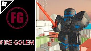 How to get "Fire Golem" BADGE and "Fire Golem" Skin in Arsenal | Roblox