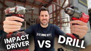 DRILL VS IMPACT DRIVER!! (What's the difference?)