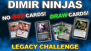 I Made Legacy Ninjas Good by Cutting the Bad Cards | Legacy Challenge | Maxtortion | MTGO