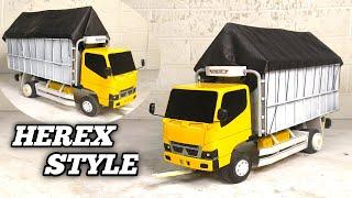 cara saya membuat miniatur truk canter style HEREX