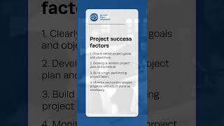 Project success factors