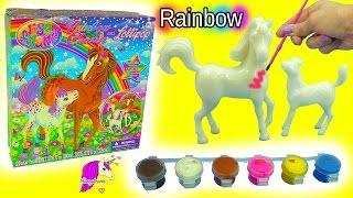 Lisa Frank Do It Yourself Custom Painting Horses Craft Kit Rainbow Chaser & Lollipop