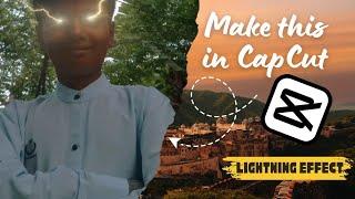 How to add lightning eyes effect in Capcut.