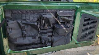 Installing the Bronco tailgate molle panel made by Coverking