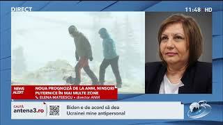 Șefa ANM anunță ninsori în România, în primul weekend de alegeri