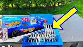 Shredder vs Toys: Watch Hot Wheels & Trucks Get Crushed!