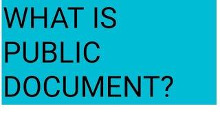 Evidence act #sections 74 to 91#apo #judiciary#what is public document#presumption as genuiness doc