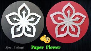 Very Easy Paper Flower Craft  Paper Flower Making Step By Step  DIY Flower Craft 