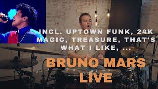 BRUNO MARS LIVE MEDLEY + DRUMS (incl. Uptown Funk, 24K Magic, Treasure, That's What I Like, ...)