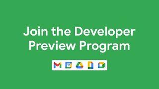 Join the Developer Preview Program