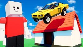 Jumping Lego Cars in this NEW Lego Game! (Brickadia)