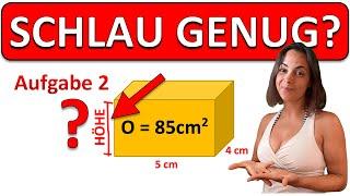  Schaffst DU diese 2 Aufgaben aus dem INTERNATIONALEN CAMBRIDGE MATHE TEST?