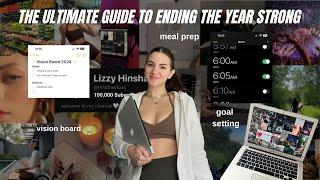 HOW TO END 2023 SUCCESSFULLY  -  vision board, 2024 goal setting, meal prep