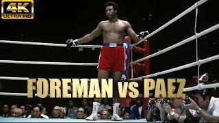 George Foreman vs Miguel Angel Paez | KNOCKOUT Boxing Fight | 4K Ultra HD