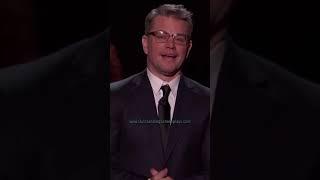 Matt Damon ROASTS George Clooney in front of the President