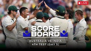 Scoreboard | AUSvIND | 4th Test Day 5 | #cricket #AUSvIND #BGT #TestCricket