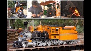 Firing up and running the 268 'Bumblebee' live steam locomotive, REMASTERED 60P