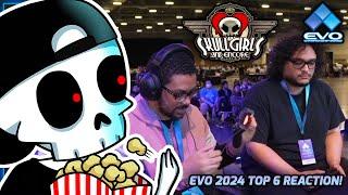 THE ANIME RIVALRY OF SKULLGIRLS! TOP 6 EVO 2024 REACTION!!