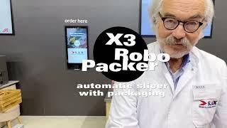 X3 RoboPacker slicing and packaging machine for deli meats and cheeses by SAM Kuchler