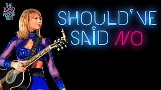 Taylor Swift - Should've Said No (Acoustic) (Live on The 1989 World Tour)