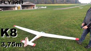 RC F-Schlepp K8 Segelflugzeug am Sportflugplatz