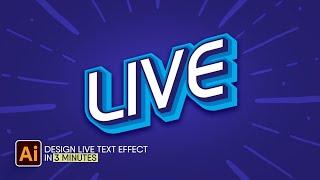 How to Design Live Text Effect with Adobe Illustrator