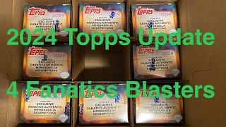 2024 Topps Update - 4 Fanatics Blasters. Rookie Golden Mirror! These boxes are nice!