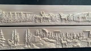 @rngcustomcrafts carved wildlife scenery