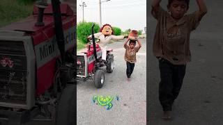 bhoot broken mud pot on mini tractor  #shorts