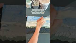 Cake decorating tools and spackling for the win  #paint #impasto #acrylicpainting #artist