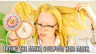 THIS MIGHT’VE BEEN OVER HYPED! TRYING THE AMIKA SOULFOOD HAIR MASK ON MY TYPE 4 NATURAL HAIR