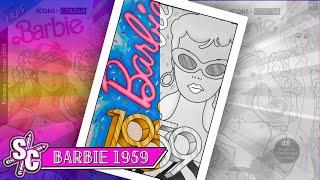 BARBIE 1959 COLOUR ALONG Sophie Colours Issue 1 Icons in Colour Magazine Retro Eras Barbie COLORING