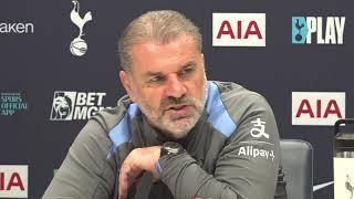 "IF HARRY WAS HERE, I WOULD BE VERY HAPPY" EMBARGOED PRESS CONFERENCE Ange Postecoglou Spurs v Villa