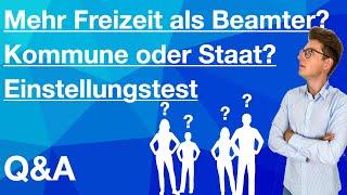 Mehr Freizeit als Beamter? | Ich beantworte Zuschauerfragen | #Q&A | beamtentest-vorbereitung.de