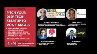 4/2/20 Pitch Your Deep Tech Startup to Investor Panel of VCs and Angels